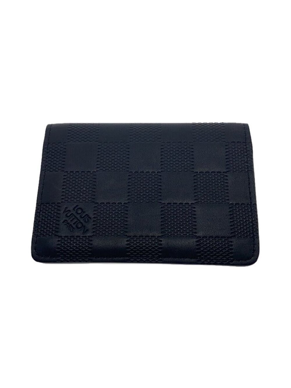 LOUIS VUITTON Organizer de Poche Damier Infini Black Leather Black